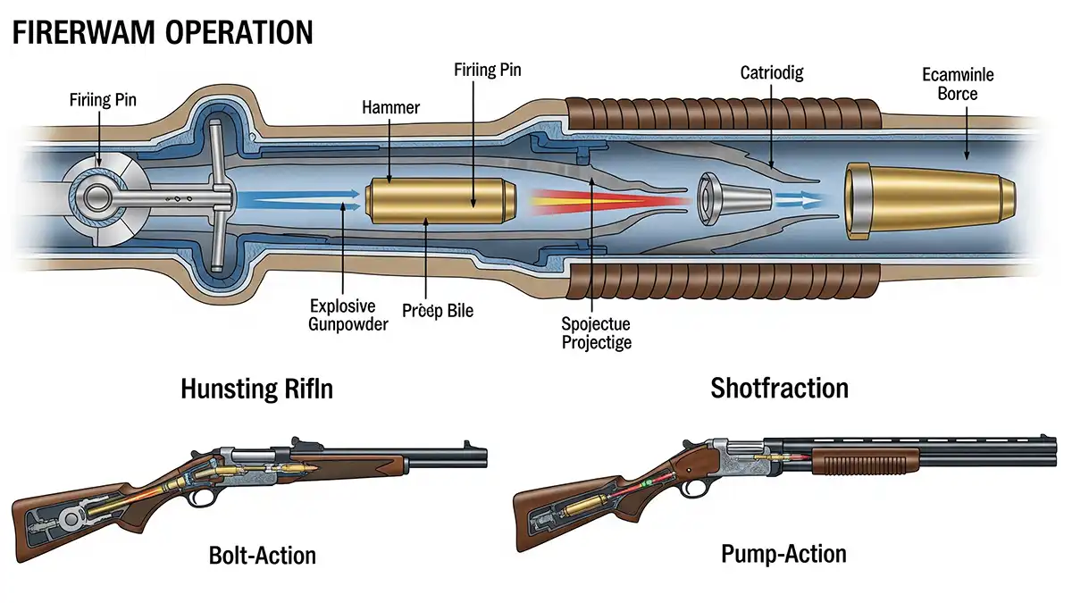 Tipos y Funcionamiento de Armas de Fuego: Guía Completa 2025