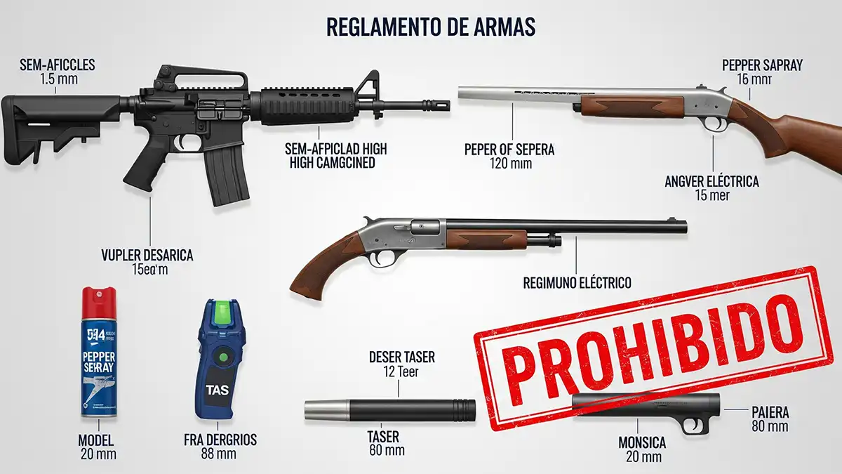 Armas Prohibidas en España: Lista Completa y Normativa 2025